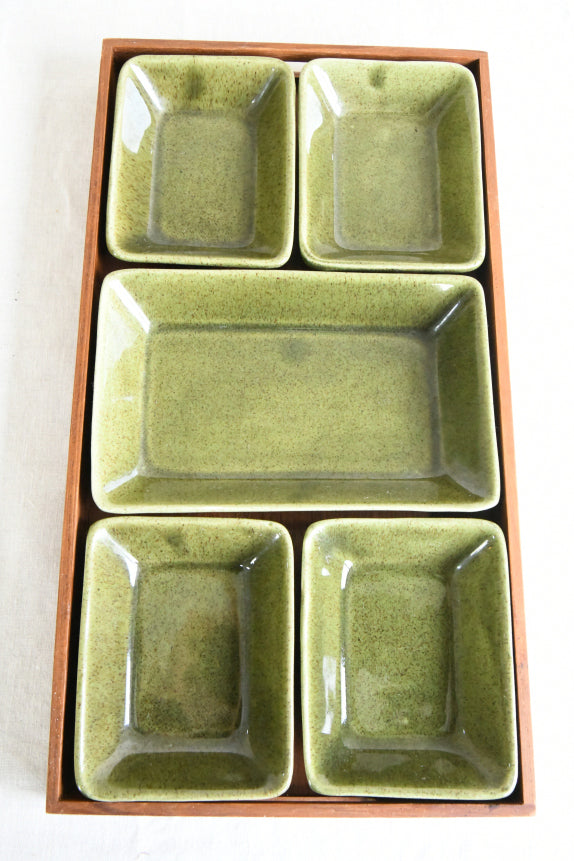 Retro Jie Gantofta Sweden Serving Tray & Dishes