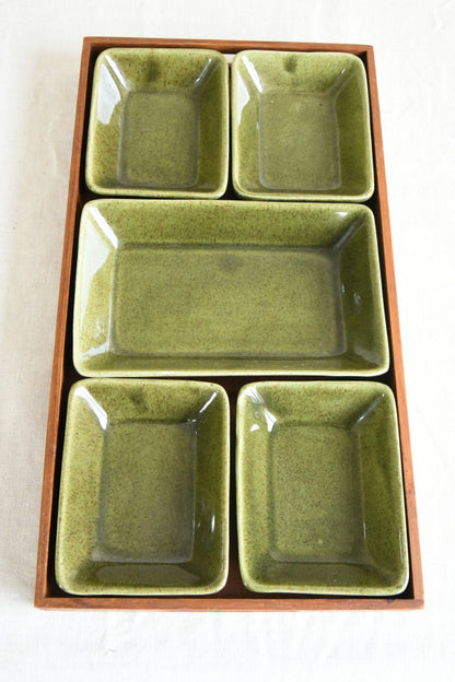 Retro Jie Gantofta Sweden Serving Tray & Dishes
