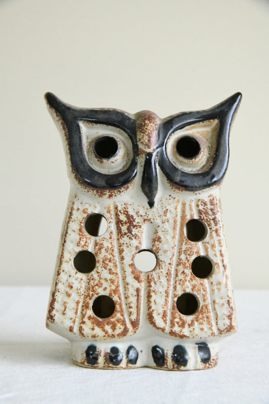 Vintage Ceramic Owl Tealight Holder