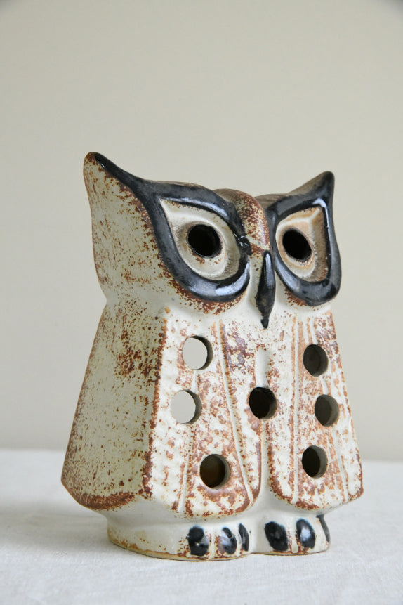 Vintage Ceramic Owl Tealight Holder