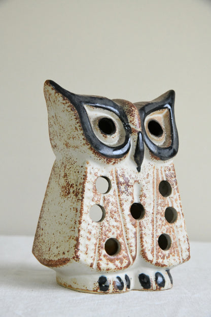 Vintage Ceramic Owl Tealight Holder