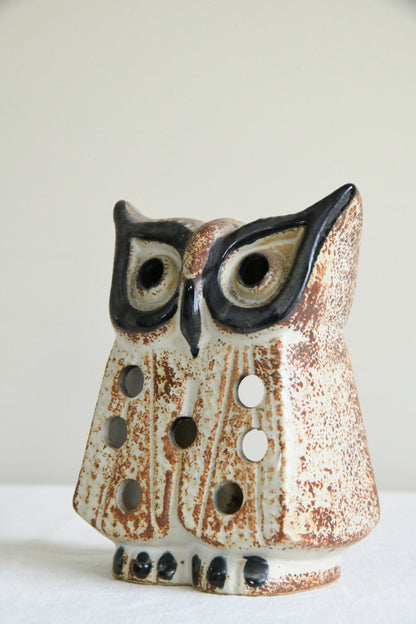 Vintage Ceramic Owl Tealight Holder
