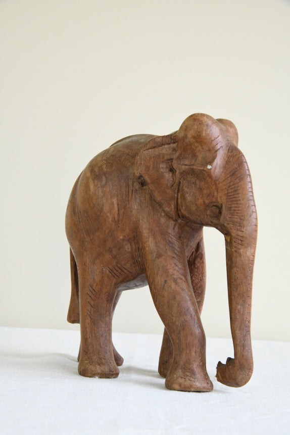 Carved Teak Elephant