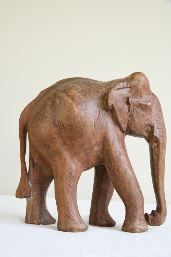 Carved Teak Elephant