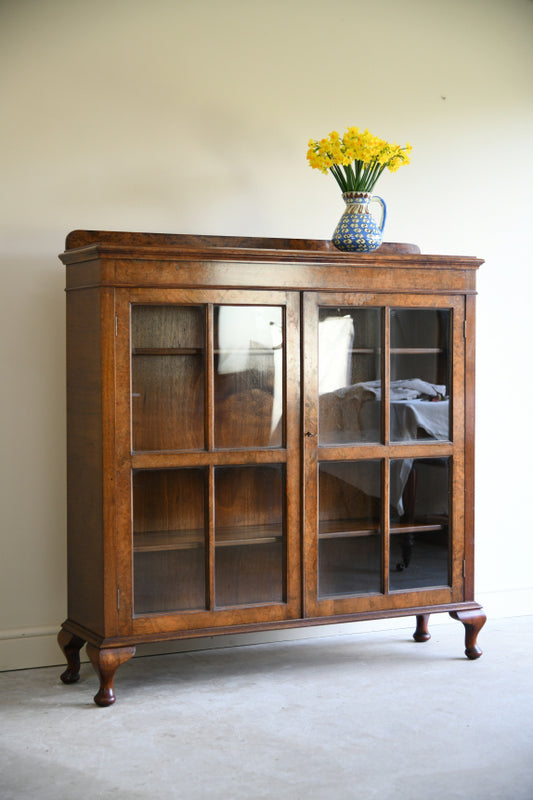 Vintage Walnut Bookcase