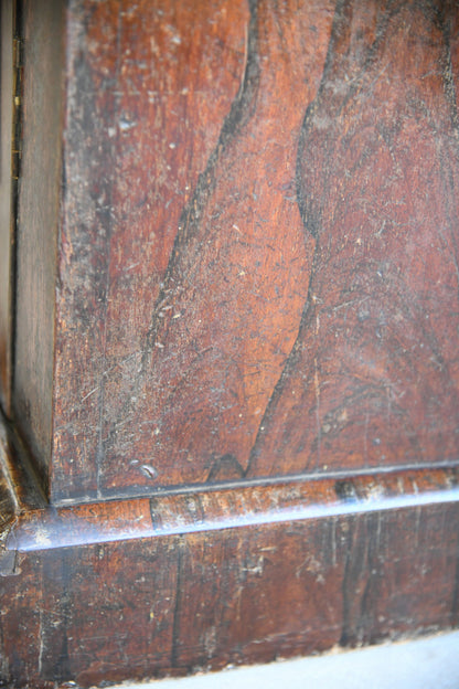 Victorian Rosewood Veneer Glazed Bookcase