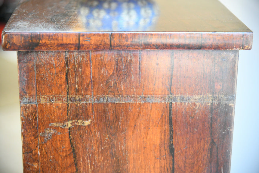 Victorian Rosewood Veneer Glazed Bookcase