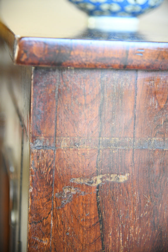 Victorian Rosewood Veneer Glazed Bookcase