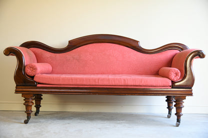 Antique Mahogany Upholstered Sofa