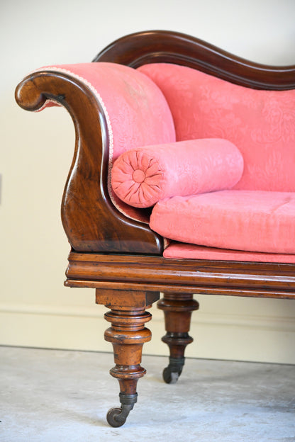 Antique Mahogany Upholstered Sofa