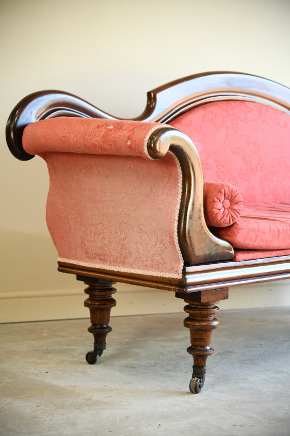 Antique Mahogany Upholstered Sofa