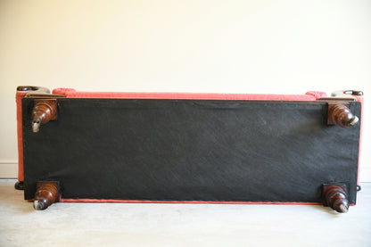 Antique Mahogany Upholstered Sofa