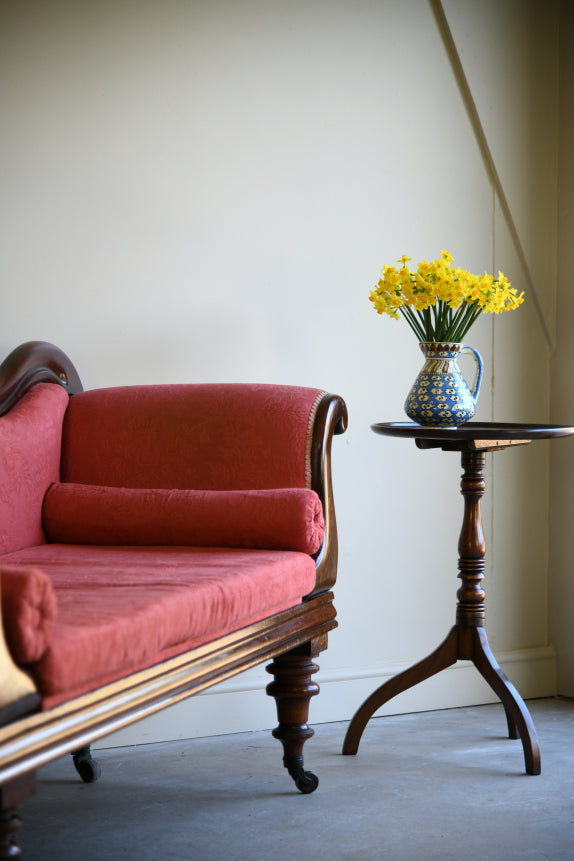 Antique Mahogany Upholstered Sofa