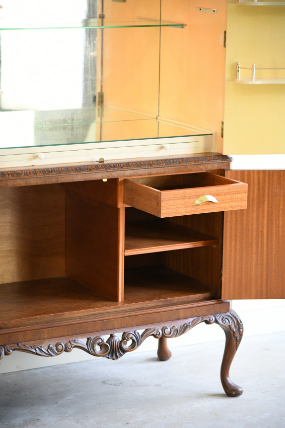 Vintage Burr Walnut Cocktail Cabinet