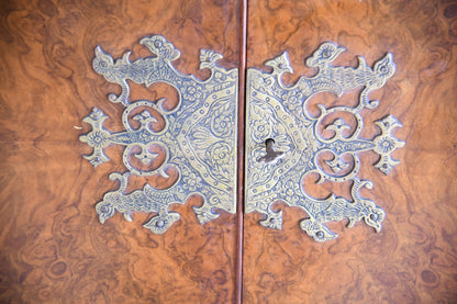 Vintage Burr Walnut Cocktail Cabinet