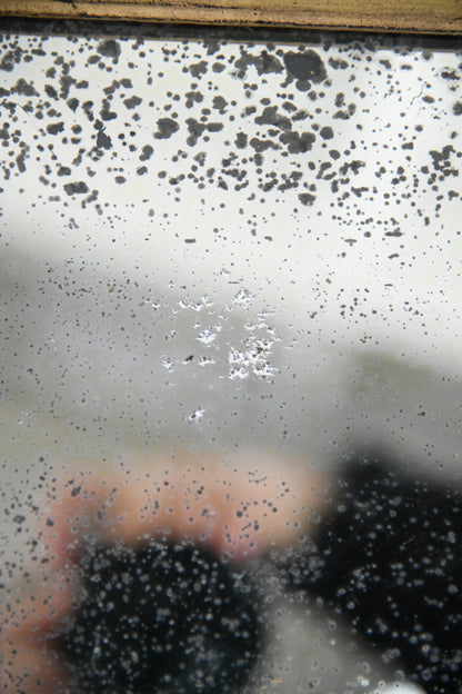 Antique Ebonised Wall Mirror