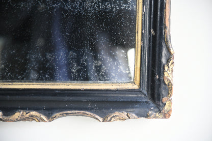 Antique Ebonised Wall Mirror