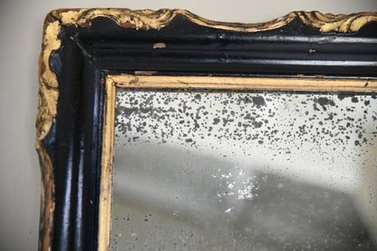 Antique Ebonised Wall Mirror
