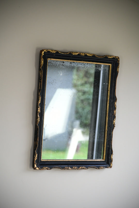 Antique Ebonised Wall Mirror
