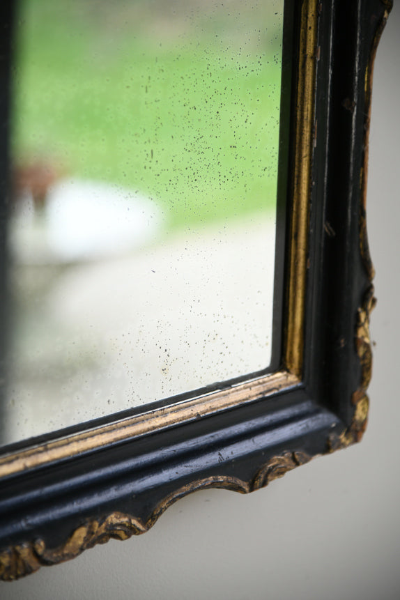 Antique Ebonised Wall Mirror