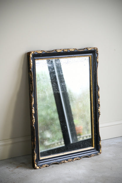 Antique Ebonised Wall Mirror
