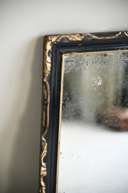 Antique Ebonised Wall Mirror