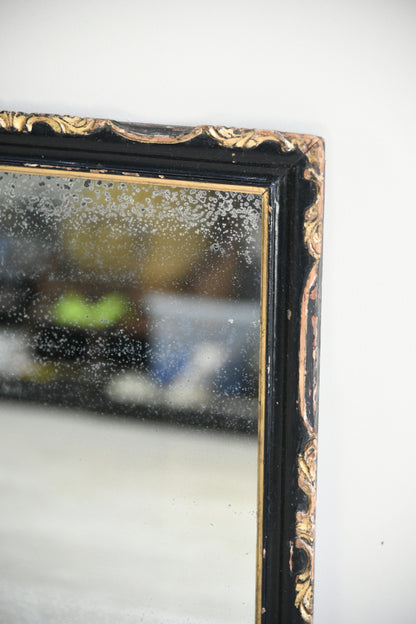 Antique Ebonised Wall Mirror