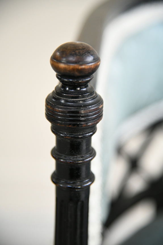 Victorian Ebonised Tub Chair