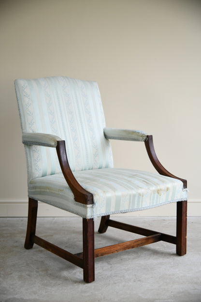 Antique Mahogany Gainsborough Chair