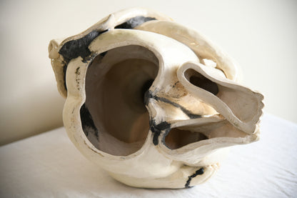 Large Studio Pottery Seated Figure