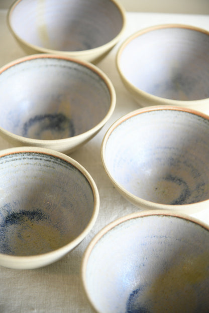 6 Anchor Studio Pottery Bowls