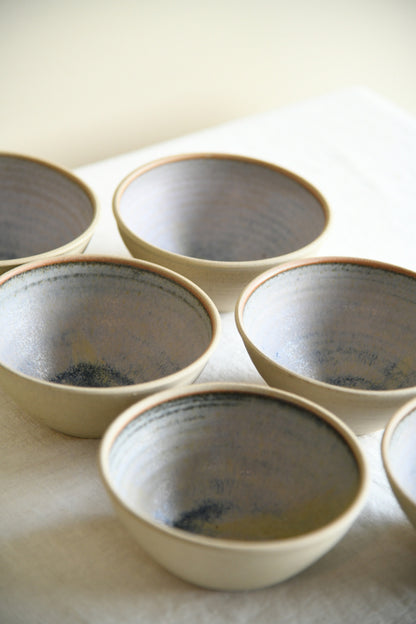 6 Anchor Studio Pottery Bowls