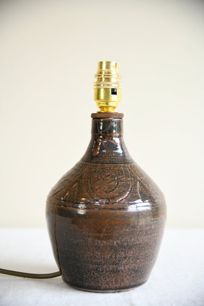 Studio Pottery Table Lamp