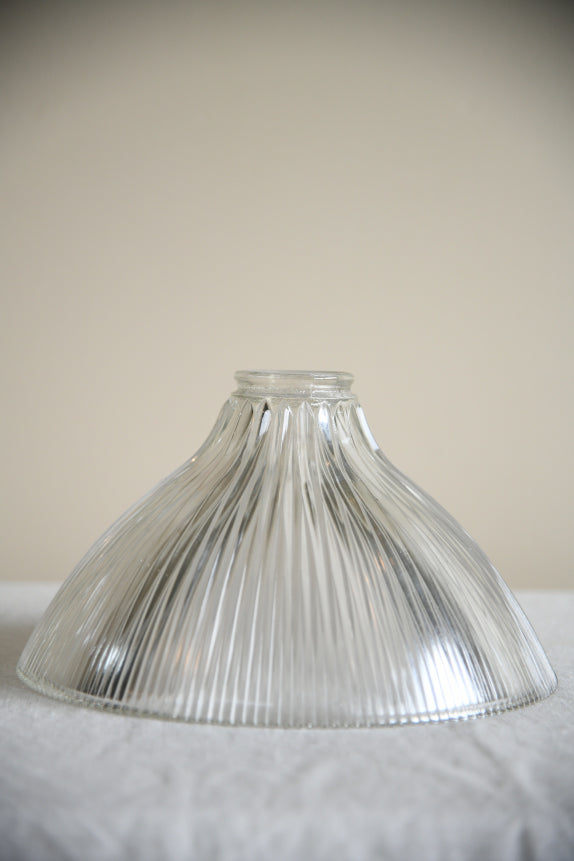 Original Vintage Holophane Glass Lamp Shade