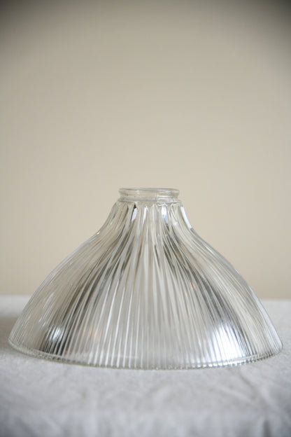 Original Vintage Holophane Glass Lamp Shade