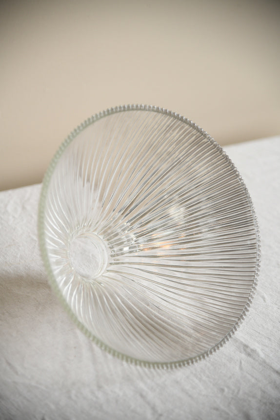 Original Vintage Holophane Glass Lamp Shade