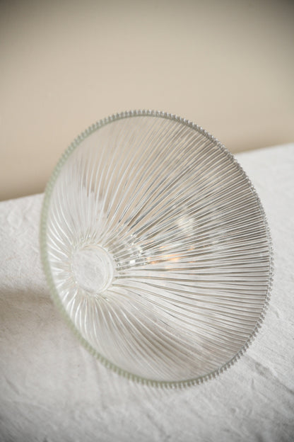 Original Vintage Holophane Glass Lamp Shade