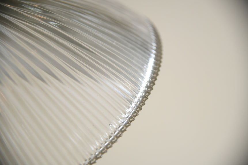 Original Vintage Holophane Glass Lamp Shade