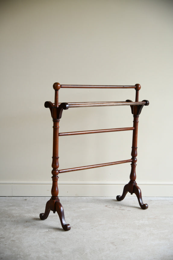 Victorian Mahogany Towel Rail