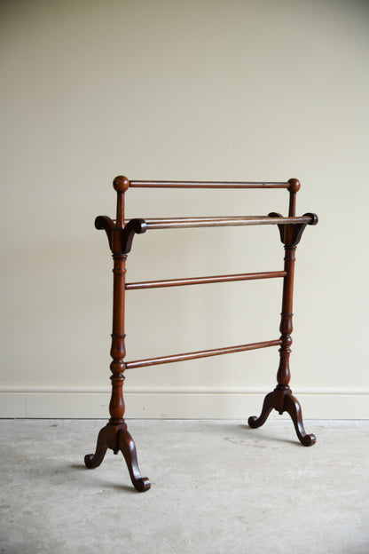 Victorian Mahogany Towel Rail