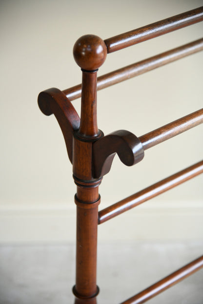 Victorian Mahogany Towel Rail