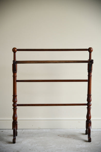 Victorian Mahogany Towel Rail