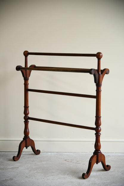 Victorian Mahogany Towel Rail