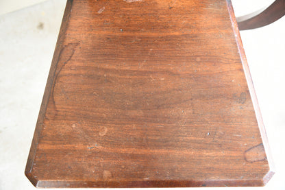 Pair Victorian Mahogany Hall Chairs