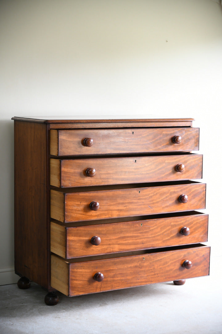 Large Antique Mahogany Chest of Drawers