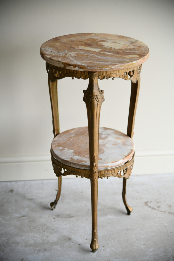 Vintage Louis XV Style Marble Occasional Table
