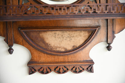 Victorian Walnut Wall Mirror