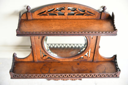 Victorian Walnut Wall Mirror