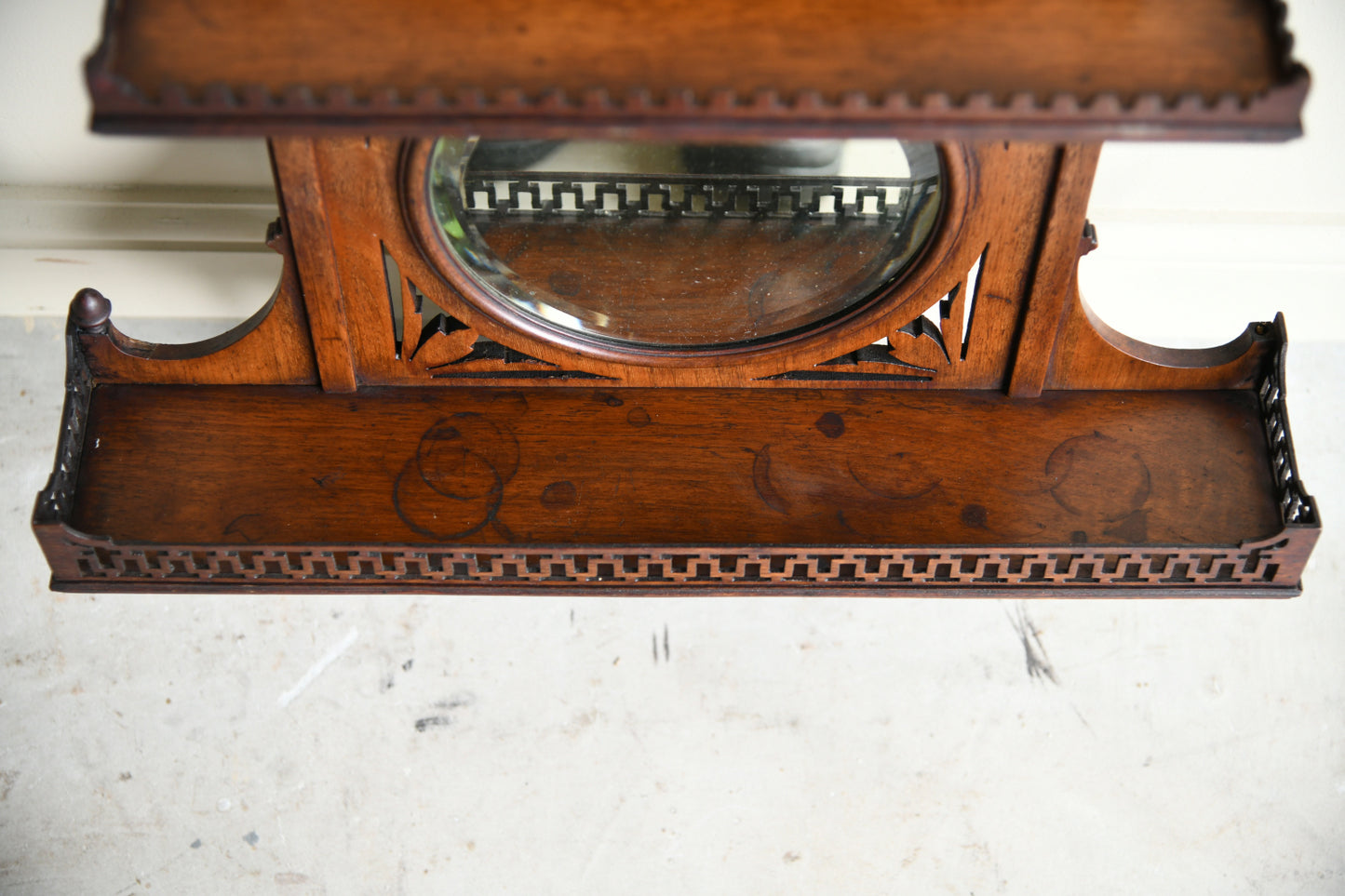 Victorian Walnut Wall Mirror