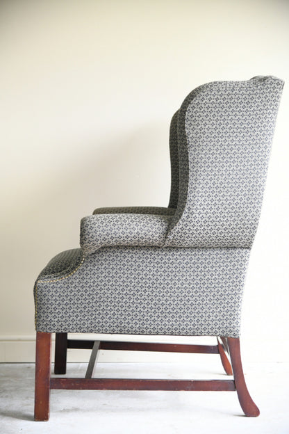 Georgian Style Wing Arm Chair